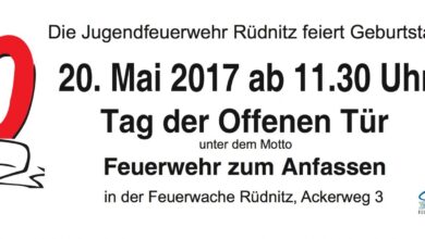 Die Jugendfeuerwehr Rüdnitz feiert 20. Geburtstag am 20. Mai