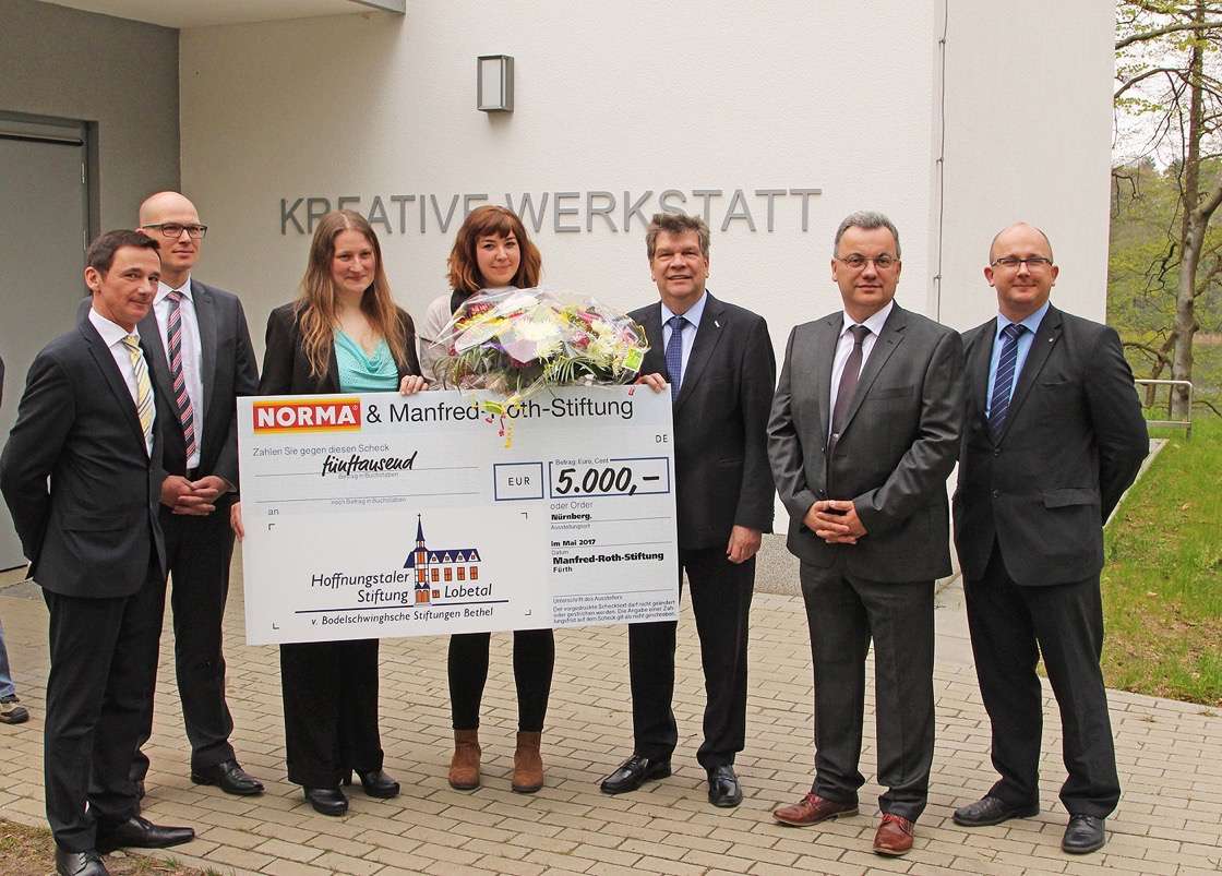 NORMA übergibt 5.000 Euro - Spende an Kreative Werkstatt Lobetal 6 NORMA übergibt 5.000 Euro -Spende an Kreative Werkstatt Lobetal