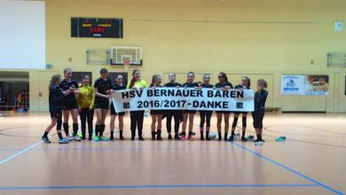 Handball in Bernau: HSV Bernauer Bären vs. Finowfurter SV 16:10