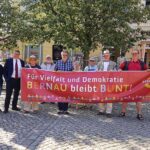 Großaufgebot der Polizei begleitete Demonstrationen in Bernau 14 Großaufgebot der Polizei begleitete Demonstrationen in Bernau
