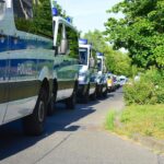 Großaufgebot der Polizei begleitete Demonstrationen in Bernau 9 Bernau LIVE