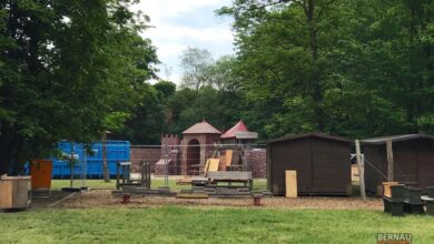 Aufbauarbeiten zum Hussitenfest Bernau haben begonnen