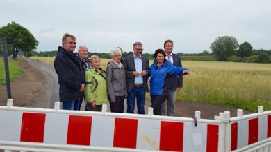 der Radweg entlang der L200 zwischen Panketal und Bernau nimmt langsam Gestalt an