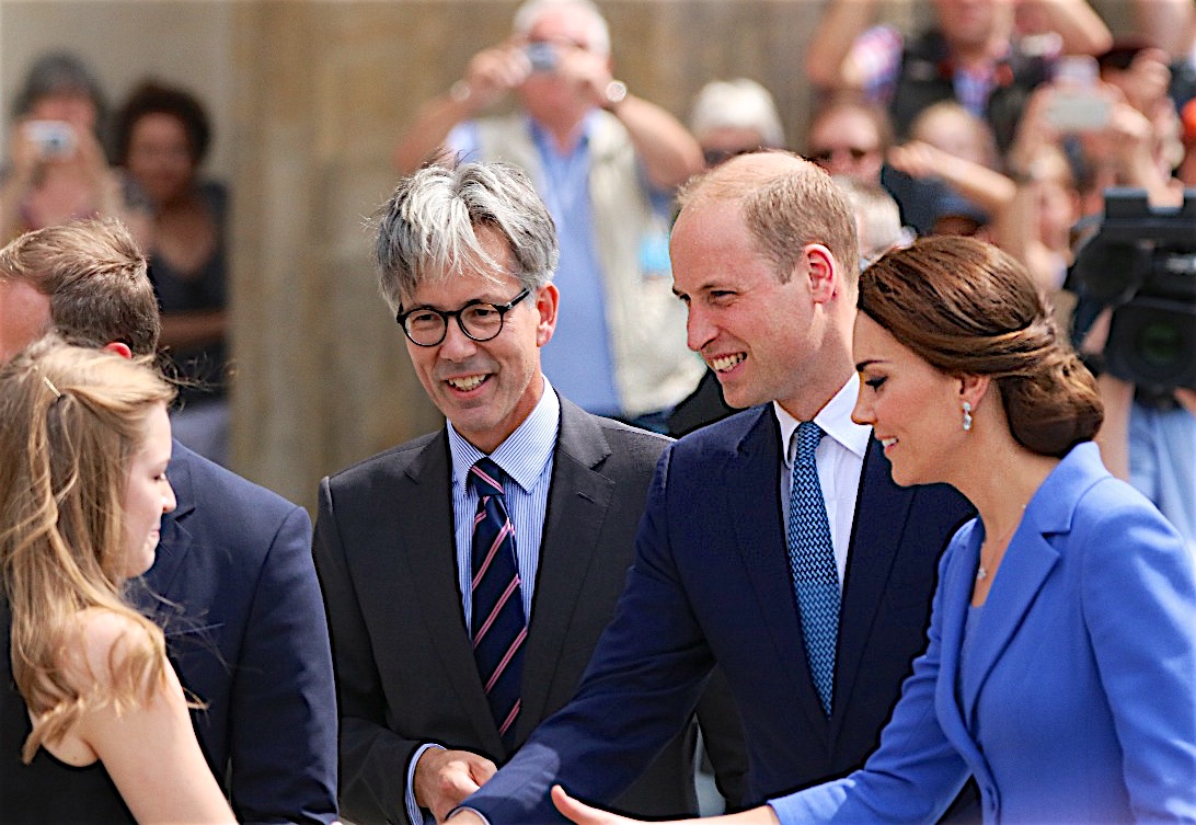 LIVE: Prinz William und seine Frau Kate am Brandenburger Tor
