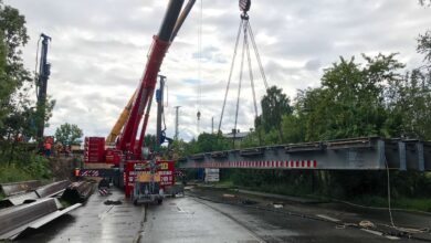 Heute noch bis 19 Uhr SEV bei der S2 - Bahn baut Behelfs-Brücke