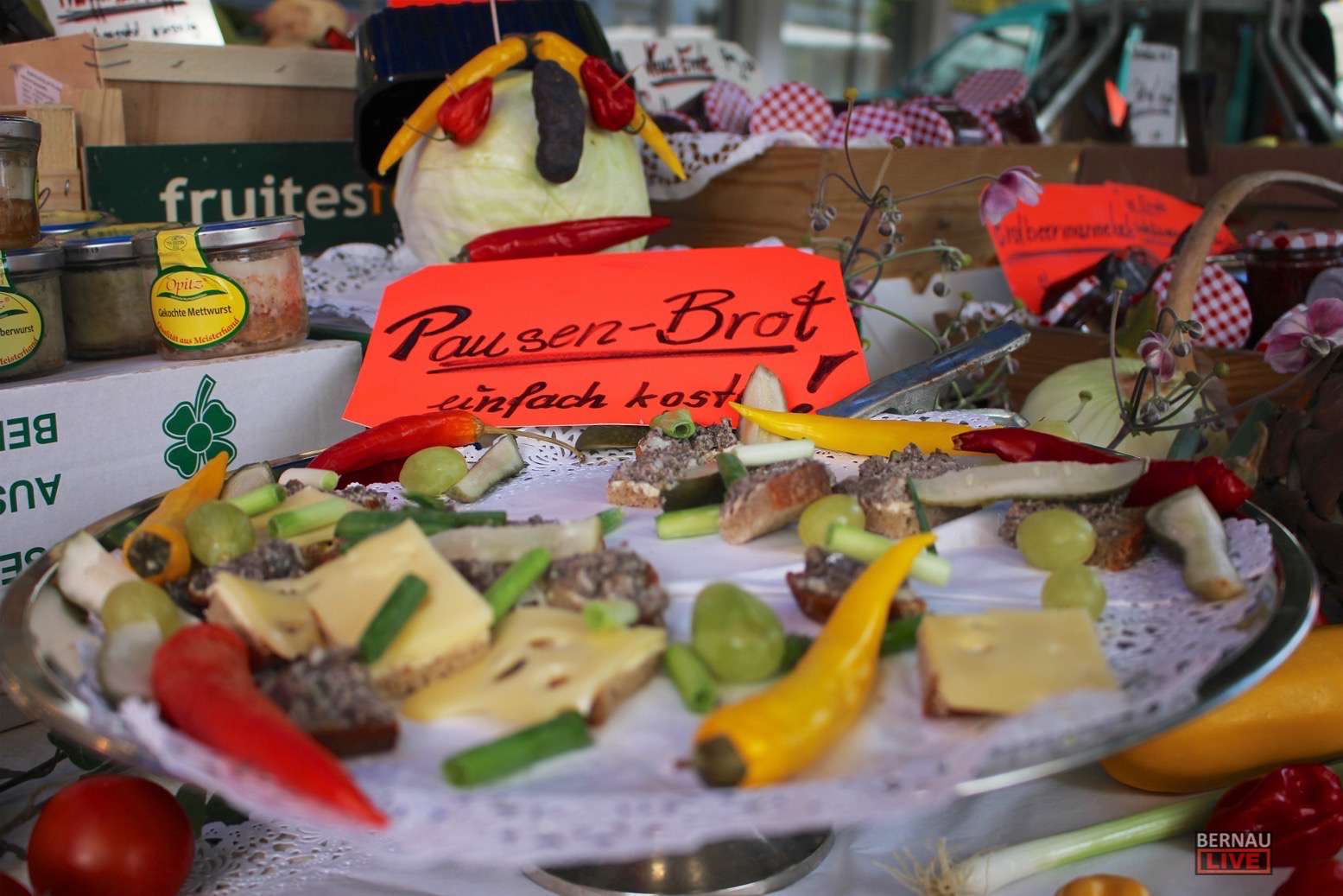 Lustiges Pausenbrot zum Wochenmarkt-Spezial in Bernau
