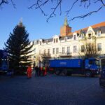 Bernau: Weihnachtsbaum im Doppelpack und Mega Logistik 37 Bernau LIVE