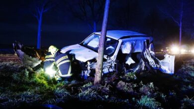 Schwerer Verkehrsunfall auf der L200 zwischen Bernau und Rüdnitz