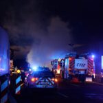 Feuerwehr-Großeinsatz auf der A10 am Dreieck Barnim 4 Bernau LIVE