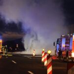 Feuerwehr-Großeinsatz auf der A10 am Dreieck Barnim 5 Bernau LIVE