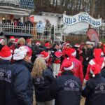 Advents-Eisbaden im Obersee in Lanke bei 3.3 Grad Wassertemperatur 16 Bernau LIVE