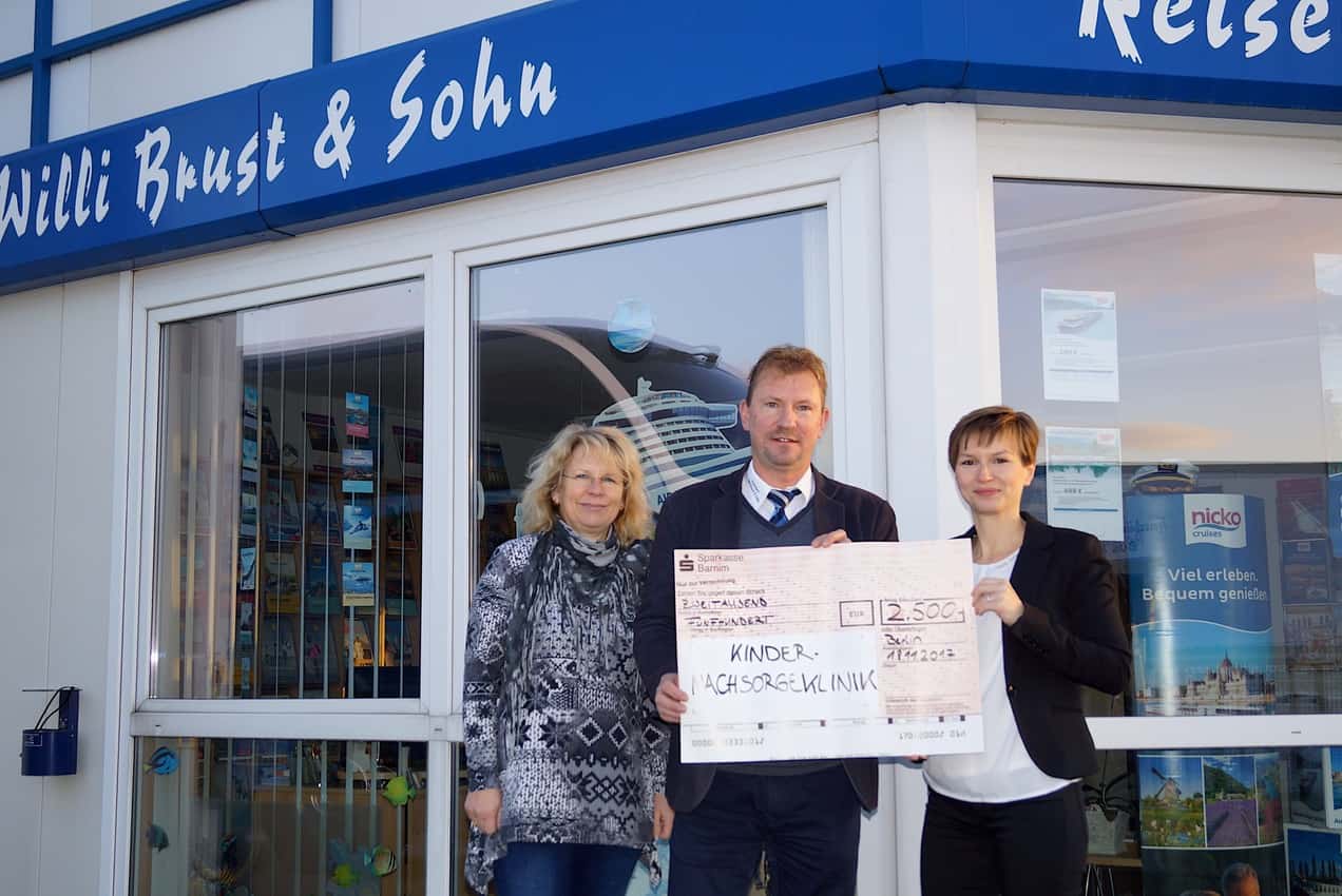Bernau: Über 2.500 Euro darf sich die Kindernachsorgeklinik freuen 7 Bernau: Über 2.500 Euro darf sich die Kindernachsorgeklinik freuen
