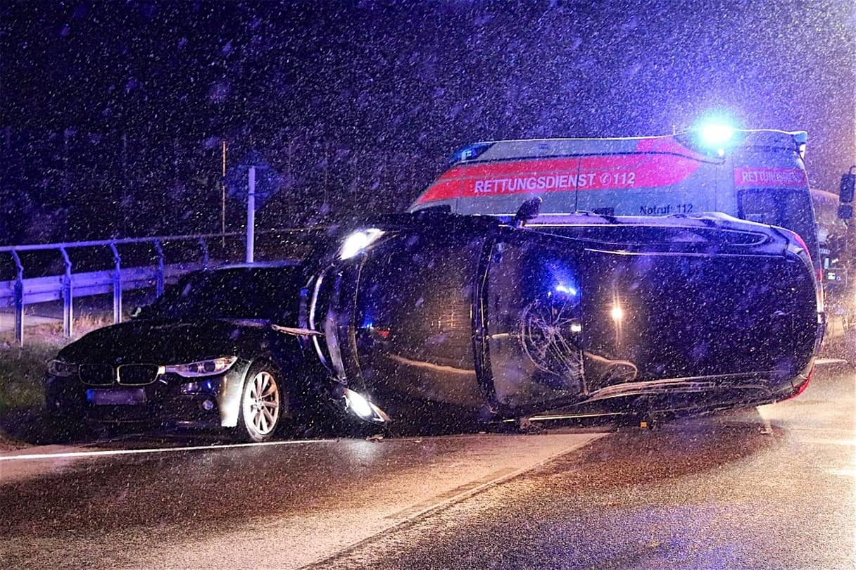 B158 Blumberg: Schwerer Verkehrsunfall mit mehreren Verletzten