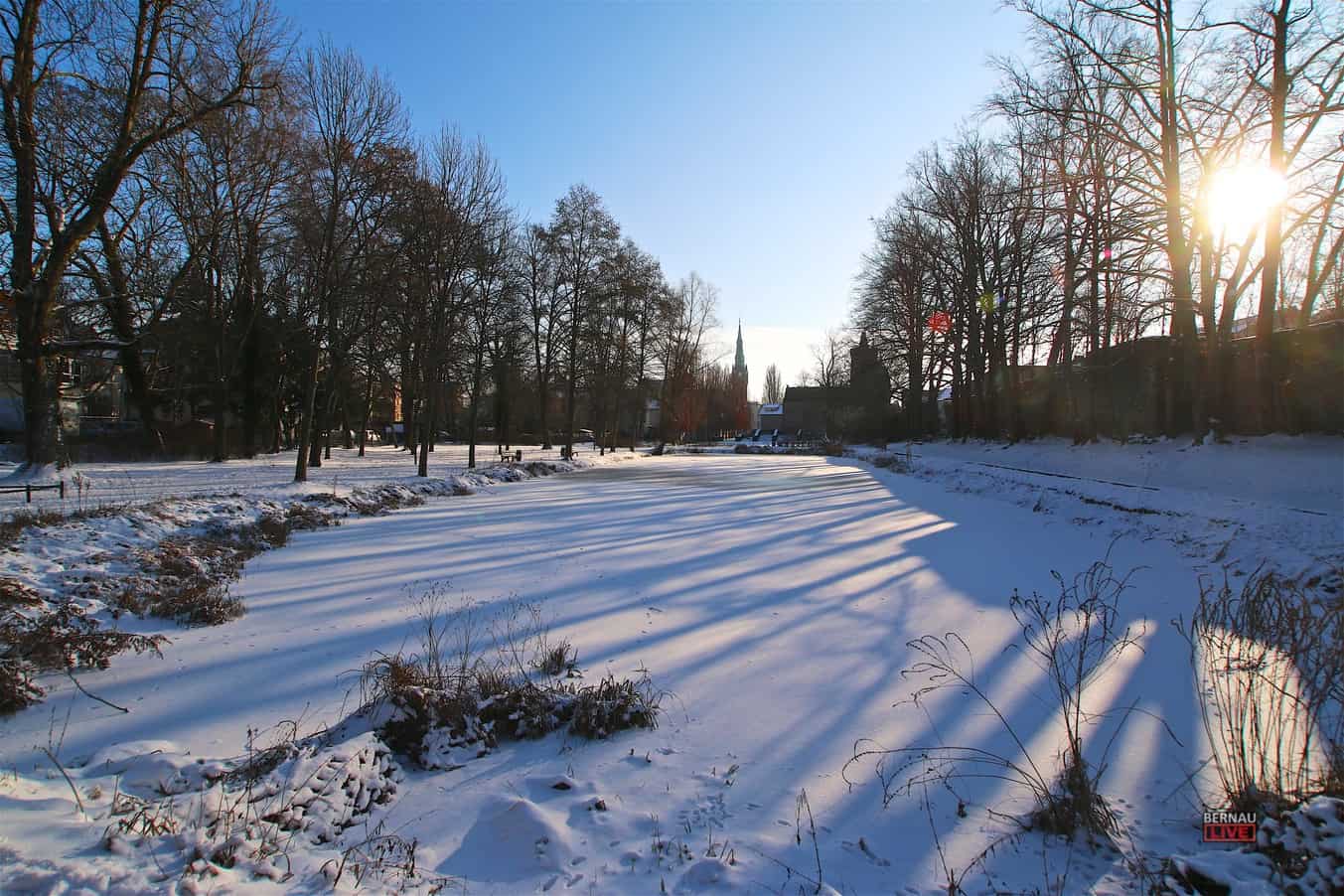 Bernau: So winterlich schön sah es genau vor einem Jahr bei uns aus