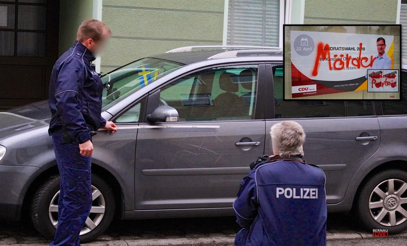 Bernau: Umfangreiche Sachbeschädigungen - Polizei sucht Zeugen