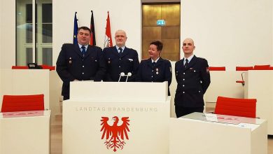 Feuerwehr Bernau - LZ Schönow zu Gast im Potsdamer Landtag