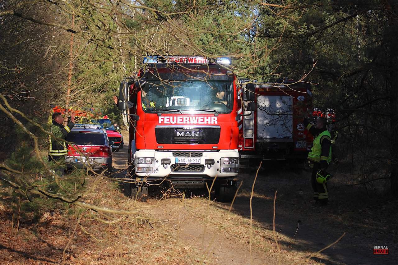 Waldbrand in Klosterfelde sorgte für Großeinsatz der Feuerwehren