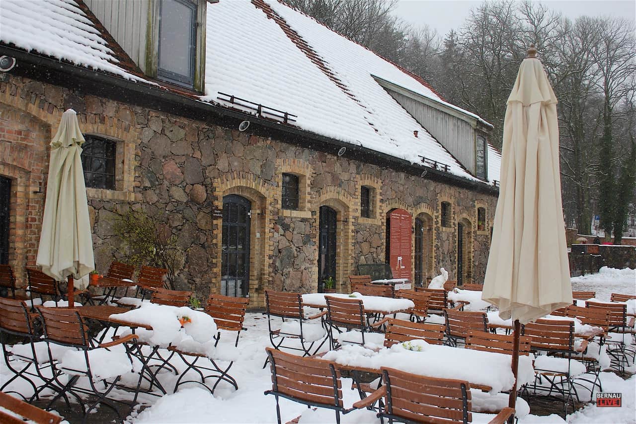 Schneegestöber und Lagerfeuer bei Spilwut - Kloster Chorin teils gesperrt