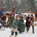 Schneegestöber und Lagerfeuer bei Spilwut - Kloster Chorin teils gesperrt 24 Bernau LIVE