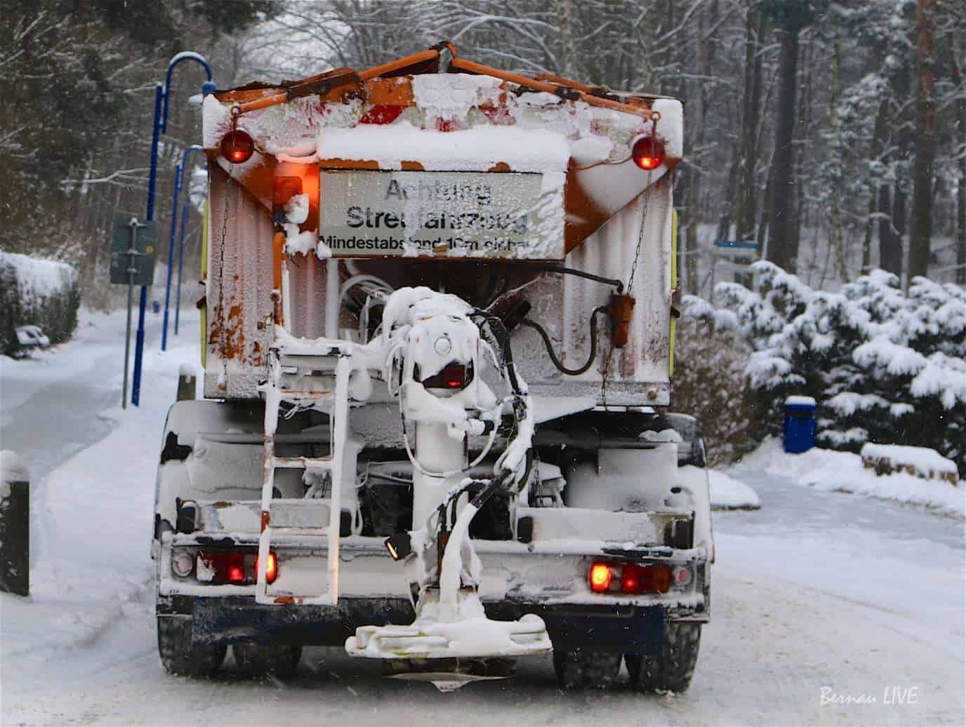 Barnim: Vorsicht auf Straßen und Wäldern - Winterdienst im Einsatz 2 Bernau LIVE