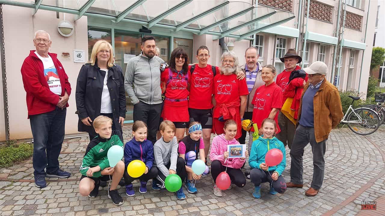 Silke Stutzke startete ihren 220 km Lauf von Wandlitz nach Polen