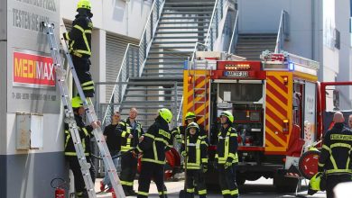 Feuerwehreinsatz an der Bahnhofs-Passage in Bernau