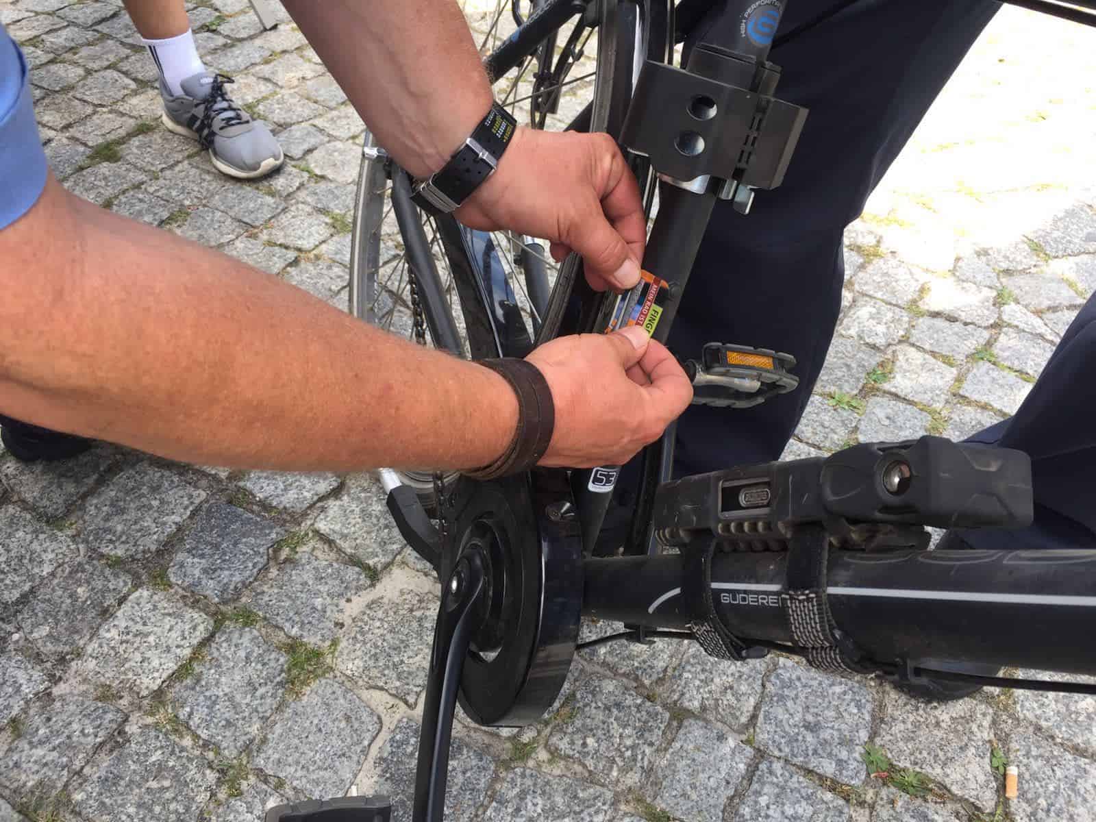 Kostenlose Fahrrad-Codierung durch die Polizei in Bernau