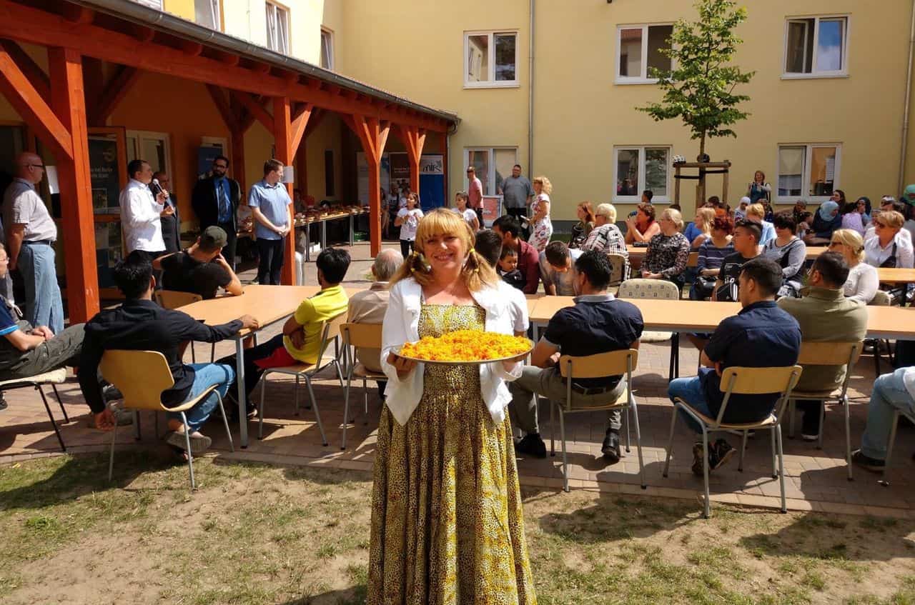 In Bernau feierten Flüchtlinge und Gäste das Zuckerfest