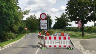 Vollsperrung der Autobahnbrücke Lindenberger/Bucher Weg in Panketal