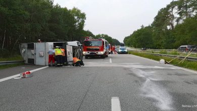 Verkehrshinweis: - Schwerer Verkehrsunfall auf der A11 kurz vor Chorin