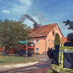 Feuerwehr: Brand eines Reihenhauses in Bernau bei Berlin 7 Bernau LIVE
