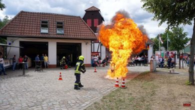 Die Feuerwehr Wandlitz gab Einblicke in ihre Arbeit und Technik