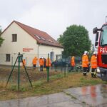 Bernau - Biesenthal: Rettungswache unter Wasser, Straßen überflutet 12 Bernau LIVE