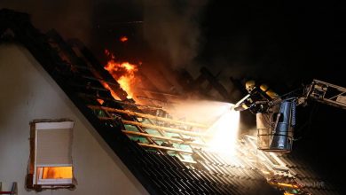 Hausbrand: Nächtlicher Großeinsatz der Feuerwehren in Melchow