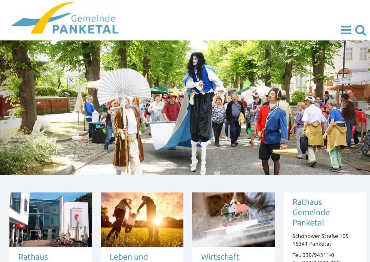 Bürgerserviceorientiert: Neue Internetseite der Gemeinde Panketal ist online