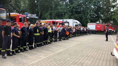 Feuerwehren aus Barnim helfen beim Waldbrand in Fichtenwalde