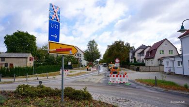 Bernau: Eine Woche Baustelle an der Bernauer Allee in Schönow
