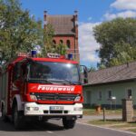 Bunt geschmückte Wagen beim Erntefest in Grüntal / Sydower Fließ 34 Bernau LIVE