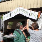 Bunt geschmückte Wagen beim Erntefest in Grüntal / Sydower Fließ 58 Bernau LIVE
