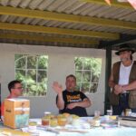 Bunt geschmückte Wagen beim Erntefest in Grüntal / Sydower Fließ 59 Bernau LIVE