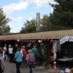 Bunt geschmückte Wagen beim Erntefest in Grüntal / Sydower Fließ 65 Bernau LIVE