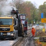Fräsarbeiten in der Bernauer Allee in Schönow haben begonnen 3 Fräsarbeiten in der Bernauer Allee in Schönow haben begonnen