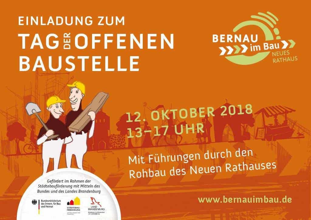Rathausneubau Bernau: Tag der offenen Baustelle am 12. Oktober