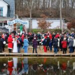 Bernauer Eisheilige - Eisbaden in Lanke: Wasser 3,1 Grad - Luft 0 Grad 7 Bernau LIVE