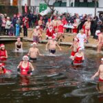 Bernauer Eisheilige - Eisbaden in Lanke: Wasser 3,1 Grad - Luft 0 Grad 15 Bernau LIVE