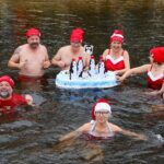 Bernauer Eisheilige - Eisbaden in Lanke: Wasser 3,1 Grad - Luft 0 Grad 3 Bernau LIVE