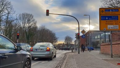 Achtung: Grüner Pfeil an der Jahn-Ecke Mühlenstraße in Bernau entfernt