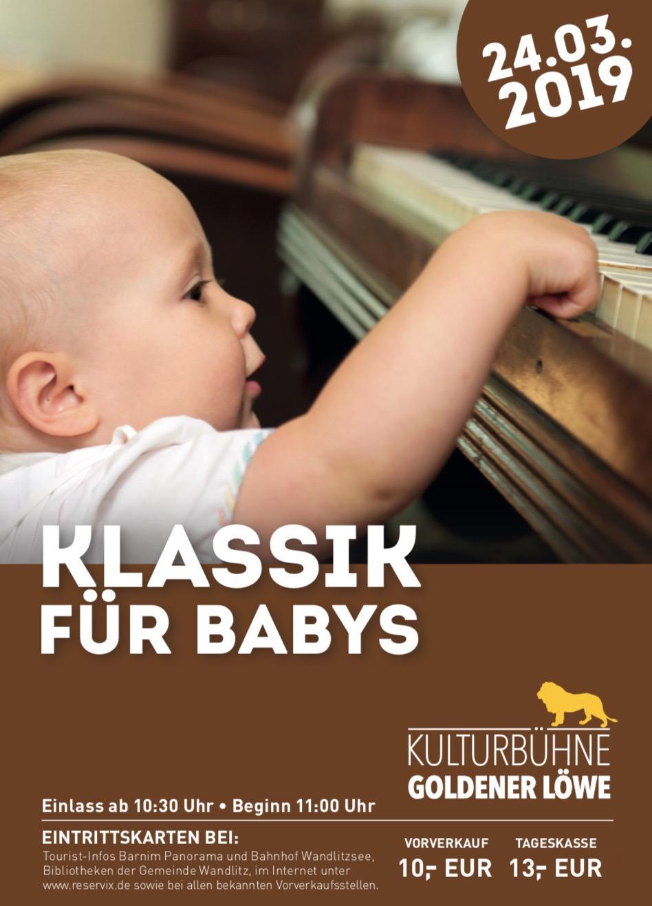 „Klassik für Babys“ am 24. März im Goldenen Löwen in Wandlitz