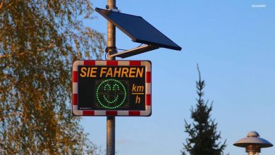 Solarzellen von Geschwindigkeitsanzeige in Rüdnitz gestohlen
