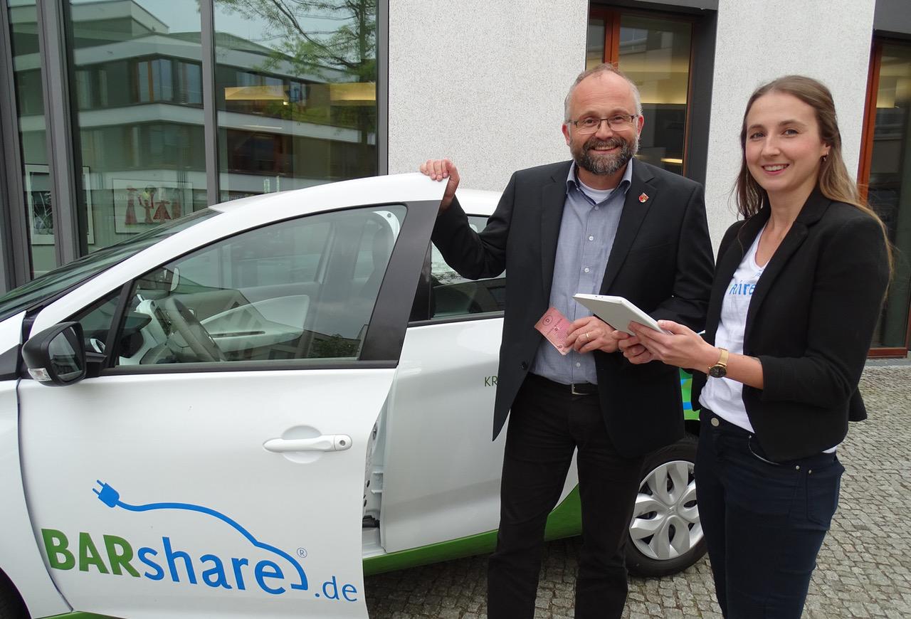 BARshare: Barnimer Kreisverwaltung testet Carsharing-Service